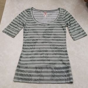 RUE 21 Paisley and striped top